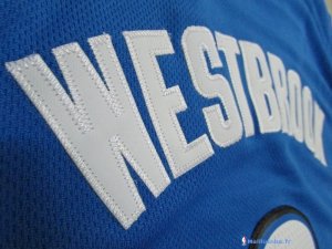 Maillot NBA Pas Cher Oklahoma City Thunder Junior Russell Westbrook 0 Bleu