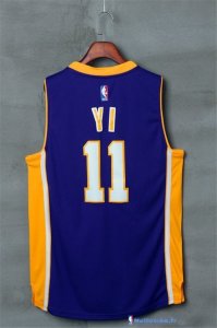 Maillot NBA Pas Cher Los Angeles Lakers Yi 11 Pourpre