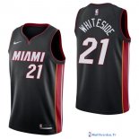 Maillot NBA Pas Cher Miami Heat Hassan Whiteside 21 Noir Icon 2017/18