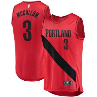 Portland Trail Blazers C.J. McCollum Fanatics Branded Red Fast Break Player Jersey - Statement Edition