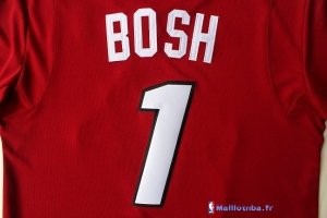 Maillot NBA Pas Cher Noël Miami Heat Bosh 1 Rouge