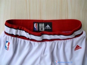 Pantalon NBA Pas Cher Chicago Bulls Adidas Blanc