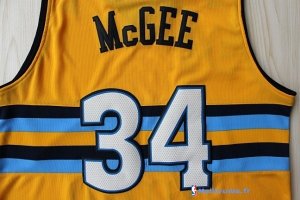 Maillot NBA Pas Cher Denver Nuggets JaVale McGee 34 Jaune