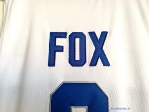 Maillot NCAA Pas Cher Kansas De'Aaron Fox 0 Blanc