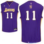 Maillot NBA Pas Cher Los Angeles Lakers Yi 11 Pourpre