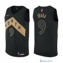 Maillot NBA Pas Cher Toronto Raptors Serge Ibaka 9 Nike Noir Ville 2017/18