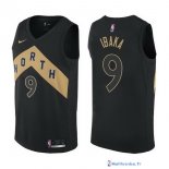 Maillot NBA Pas Cher Toronto Raptors Serge Ibaka 9 Nike Noir Ville 2017/18