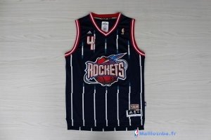 Maillot NBA Pas Cher Houston Rockets Charles Barkley 4 Retro Bleu