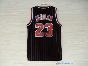 Maillot NBA Pas Cher Chicago Bulls Michael Jordan 23 Noir Bande