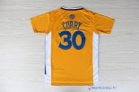 Maillot NBA Pas Cher Golden State Warriors Stephen Curry 30 Jaune MC