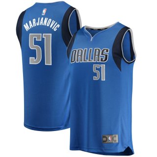 Dallas Mavericks Boban Marjanovic Fanatics Branded Blue Fast Break Replica Jersey - Icon Edition