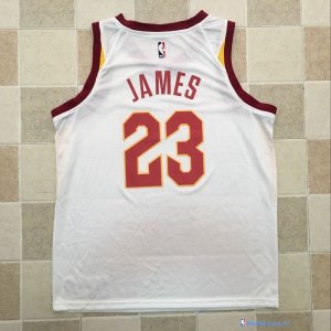 Maillot NBA Pas Cher Cleveland Cavaliers LeBron James 23 Blanc Association 2017/18