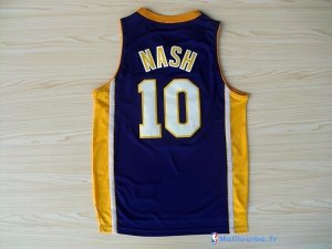 Maillot NBA Pas Cher Los Angeles Lakers Steve Nash 10 Pourpre