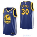 Maillot NBA Pas Cher Golden State Warriors Junior Stephen Curry 30 Bleu 2017/18