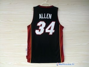 Maillot NBA Pas Cher Miami Heat Ray Allen 34 Noir Rouge