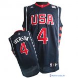 Maillot NBA Pas Cher USA 2004 Iverson 4 Noir