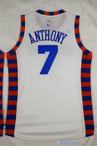 Maillot NBA Pas Cher New York Knicks Carmelo Anthony 7 Blanc Dentelle