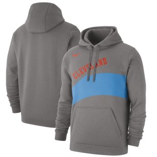 Cleveland Cavaliers Nike Heathered Gray Hardwood Classics Club Pullover Fleece Hoodie