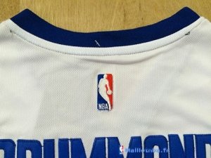 Maillot NBA Pas Cher Detroit Pistons Andre Drummond 0 Blanc