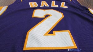 Maillot NBA Pas Cher Los Angeles Lakers Lonzo Ball 2 Purpura Statement 2017/18