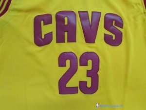 Maillot NBA Pas Cher Cleveland Cavaliers Junior LeBron James 23 Jaune