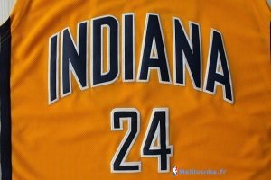 Maillot NBA Pas Cher Indiana Pacers Paul George 24 Jaune