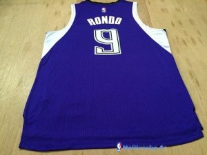 Maillot NBA Pas Cher Sacramento Kings Rajon Rondo 9 Pourpre