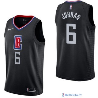 Maillot NBA Pas Cher Los Angeles Clippers DeAndre Jordan 6 Noir Statement 2017/18