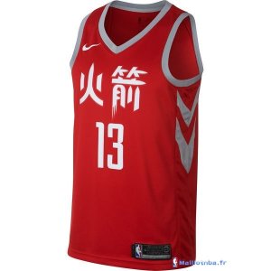 Maillot NBA Pas Cher Houston Rockets James Harden 13 Nike Rouge Ville 2017/18