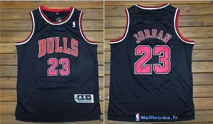 Maillot NBA Pas Cher Chicago Bulls Michael Jordan 23 Noir Rouge