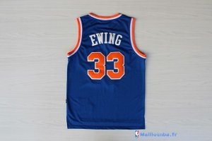 Maillot NBA Pas Cher New York Knicks Patrick Ewing 33 Bleu