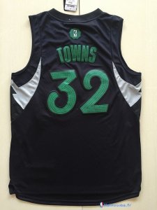 Maillot NBA Pas Cher Noël Minnesota Timberwolves Karl Towns 32 Noir