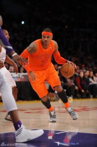 Maillot NBA Pas Cher New York Knicks Carmelo Anthony 7 Orange