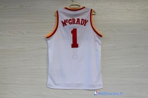 Maillot NBA Pas Cher Houston Rockets Tracy McGrady 1 Retro Blanc