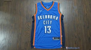 Maillot NBA Pas Cher Oklahoma City Thunder Paul George 13 Bleu Icon 2017/18