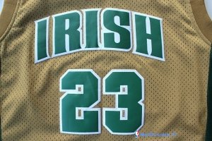 Maillot NCAA Pas Cher Irish LeBron James 23 Or