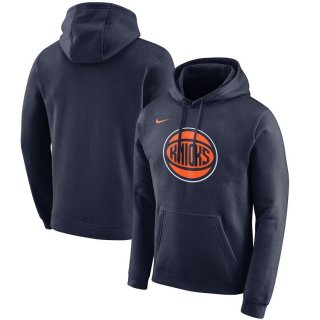 New York Knicks Nike Navy 2019/20 City Edition Club Pullover Hoodie