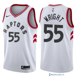 Maillot NBA Pas Cher Toronto Raptors Delon Wright 55 Blanc Association 2017/18