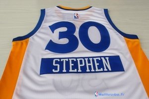 Maillot NBA Pas Cher Noël Golden State Curry 30 Blanc