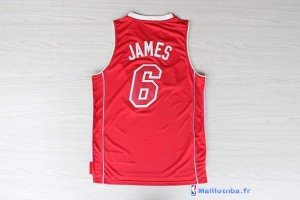 Maillot NBA Pas Cher Noël Rouge Miami Heat James 6