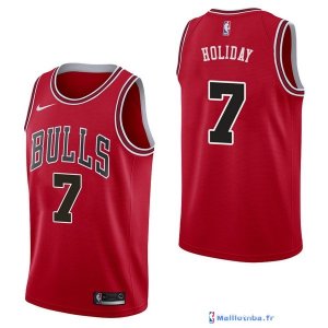 Maillot NBA Pas Cher Chicago Bulls Justin Holiday 7 Rouge Icon 2017/18