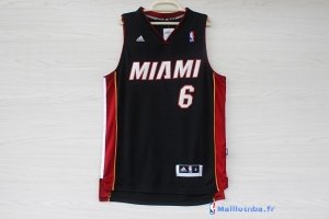 Maillot NBA Pas Cher Miami Heat King James 6 Noir