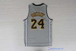 Maillot NBA Pas Cher Los Angeles Lakers Kobe Bryant 24 Gris Jaune