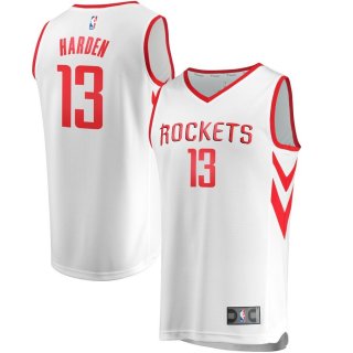 Houston Rockets James Harden Fanatics Branded White Fast Break Replica Jersey - Association Edition