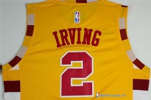 Maillot NBA Pas Cher Cleveland Cavaliers Kyrie Irving 2 Jaune Dentelle