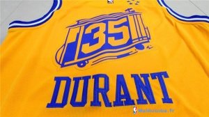 Maillot NBA Pas Cher Golden State Warriors Kevin Durant 35 City Jaune