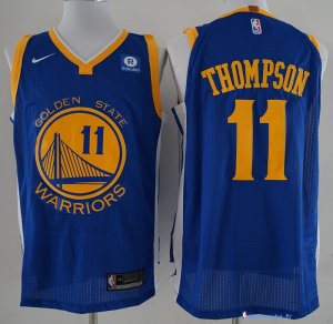 Maillot NBA Pas Cher Golden State Warriors Klay Thompson 11 Bleu 2017/18