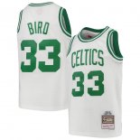 Boston Celtics Larry Bird Mitchell & Ness White 1985-86 Hardwood Classics Swingman Throwback Jersey