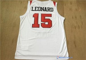 Maillot NCAA Pas Cher San Diego State Kawhi Leonard 15 Blanc