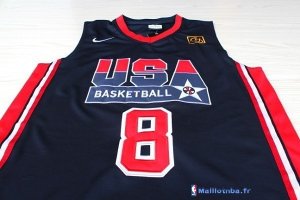 Maillot NBA Pas Cher USA 1992 Pippen 8 Noir